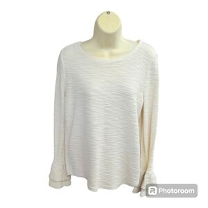 Bell Sleeve Pullover Sweater | St. John's Bay | Medium | Ivory ❤️ 💙 💜